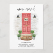 Carte Postale Faire-part Nous avons déplacé le changement d'adresse aquarel (Devant)