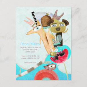 Carte Postale Faire-part Nous avons déplacé l'Espagne