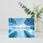 Carte Postale Faire-part Nous avons déplacé Office Professional Changement  (Debout devant)