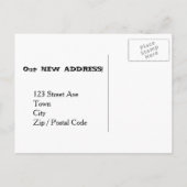 Carte Postale Faire-part Nous avons déplacé remorque Caravan (Dos)