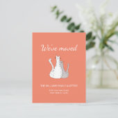 Carte Postale Faire-part Nous avons déplacé Tabby Cats Orange Moving (Debout devant)