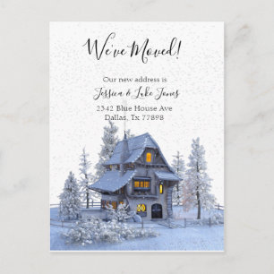 Carte Postale Faire-part Nous avons déplacé un nouvel avis d'adresse Déména