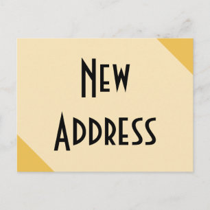 Carte Postale Faire-part Nous avons déplacé une nouvelle adresse