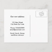 Carte Postale Faire-part Nous avons déplacé une nouvelle flèche d'adresse d (Dos)