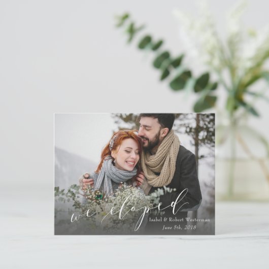 CARTE POSTALE FAIRE-PART NOUS AVONS ÉLOIGNÉ (Debout devant)