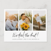 Carte Postale Faire-part Nous avons fait un nœud ! Mariage en fuite avec de (Devant)