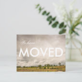 Carte Postale Faire-part Nous avons Moved Landscape Photographie (Debout devant)