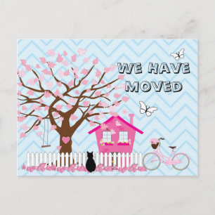 Carte Postale Faire-part Nous avons Moved Postcard