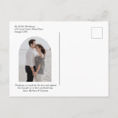 Carte Postale Faire-part Nous avons noué le nœud, Mariage botanique moderne (Dos)