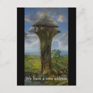 Carte Postale Faire-part Nous avons une nouvelle adresse Treehouse