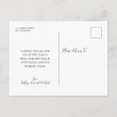 Carte Postale Faire-part Nous avons une nouvelle maison pour les vacances d (Dos)