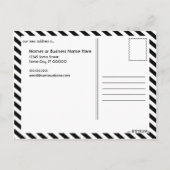 Carte Postale Faire-part nous avons une nouvelle maison : white flourish (Dos)