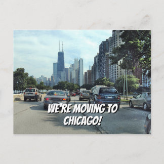 Carte Postale Faire-part Nous déménageons à Chicago Vos mots et photo