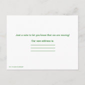 Carte Postale Faire-part Nous déménageons avec cheval & tournesol Nouvelle  (Dos)