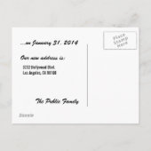 Carte Postale Faire-part Nous Déménageons Pile de Valises (Dos)