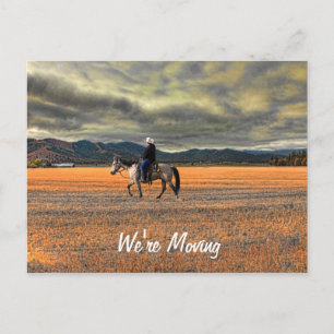 CARTE POSTALE FAIRE-PART NOUS DÉPLAÇONS
