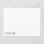 CARTE POSTALE FAIRE-PART NOUS DÉPLAÇONS (Dos)