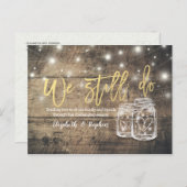 Carte Postale Faire-part Nous faisons toujours des bocaux en bois pour les (Devant / Derrière)