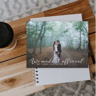 Carte Postale Faire-part Nous l'avons fait photo Mariage officielle