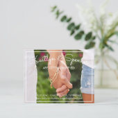 Carte Postale Faire-part Nous nous marions Enregistrement de mariage Photo (Debout devant)