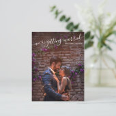 Carte Postale Faire-part Nous nous marions Mariage photo mariage Enregistre (Debout devant)