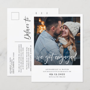 Carte Postale Faire-part Nous Nous Sommes Engagés Dans La Photo Moderne 