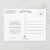 Carte Postale Faire-part Nous Pensons À Vous (Dos)