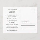 Carte Postale Faire-part Nous Prenons Deux Mariage Clapboard De Film Report (Dos)