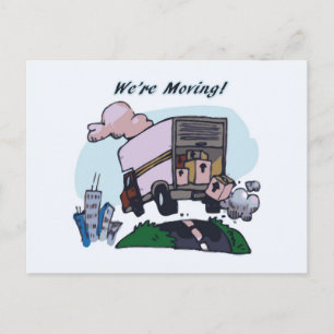 Carte Postale Faire-part Nous sommes en mouvement !