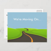 Carte Postale Faire-part Nous sommes en train de déplacer le changement d'a (Devant / Derrière)