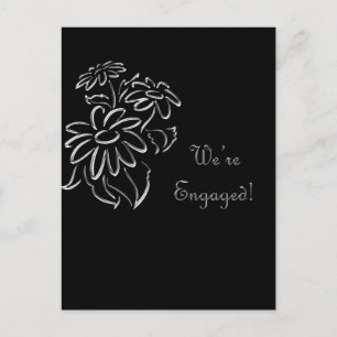 Carte Postale Faire-part nous sommes engagés