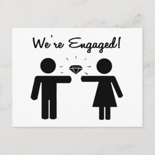 Carte Postale Faire-part Nous Sommes Engagés
