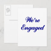 Carte Postale Faire-part Nous sommes fiancés (Devant / Derrière)