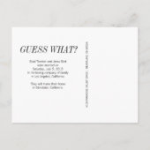 Carte Postale Faire-part Nous sommes mariés | Annonce de mariage moderne av (Dos)