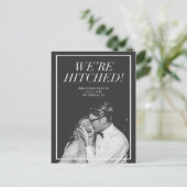 Carte Postale Faire-part Nous sommes mariés | Annonce de mariage moderne av (Debout devant)