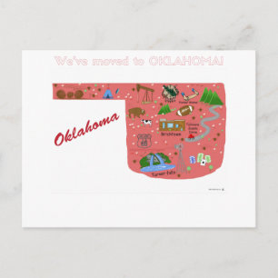 Carte Postale Faire-part Nous sommes passés à Oklahoma Postcard