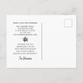 Carte Postale Faire-part Nouveau Accueil Oiseau mignon Holly Berries Noël M (Dos)