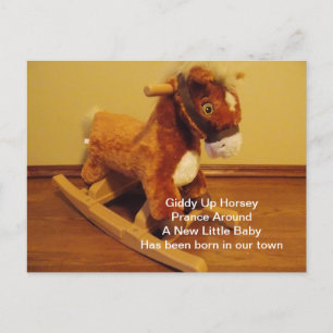 Carte Postale Faire-part Nouveau bébé Congrats