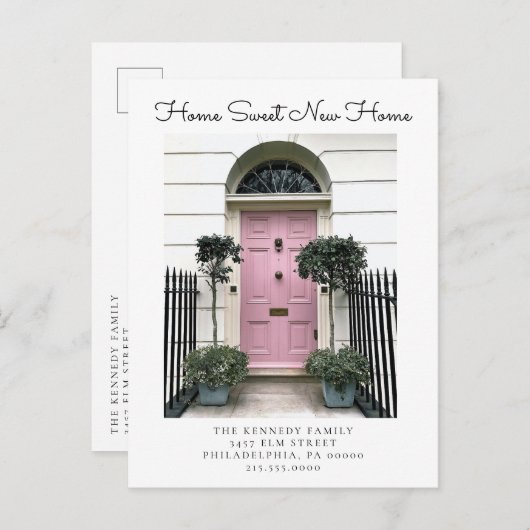 Carte Postale Faire-part Nouveau chez soi Changement d'adresse Photo Déména (Devant / Derrière)