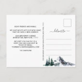 Carte Postale Faire-part Nouveau cou de la forêt qui bouge (Dos)