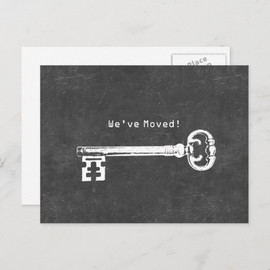 Carte Postale Faire-part Nouveau déplacement d'adresse de tableau principal (Devant / Derrière)