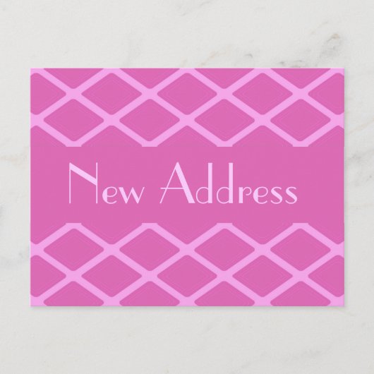 Carte Postale Faire-part Nouveau motif rose adresse (Devant)