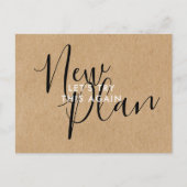 Carte Postale Faire-part Nouveau plan rustique Modifier l'événement Date re (Devant)