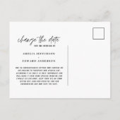 Carte Postale Faire-part Nouveau plan typographie moderne mariage changemen (Dos)