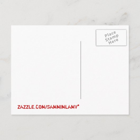 Carte Postale Faire-part Nouveaux mariés (Dos)