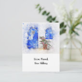 Carte postale Faire-part nouvelle adresse (Debout devant)