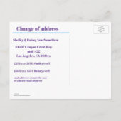 Carte Postale Faire-part Nouvelle Adresse (Dos)