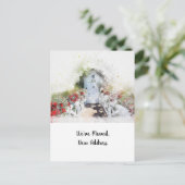 Carte postale Faire-part nouvelle adresse (Debout devant)