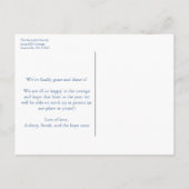 Carte Postale Faire-part Nouvelle adresse Aquarelle Citrouilles Ginger Jar (Dos)