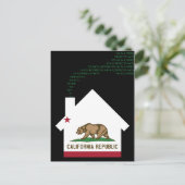 Carte Postale Faire-part nouvelle adresse californienne (Debout devant)